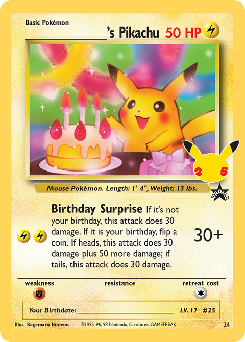 ___________'s Pikachu - 024 (Celebrations)