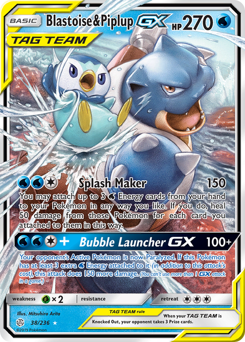 Blastoise & Piplup Tag Team GX - 38/236