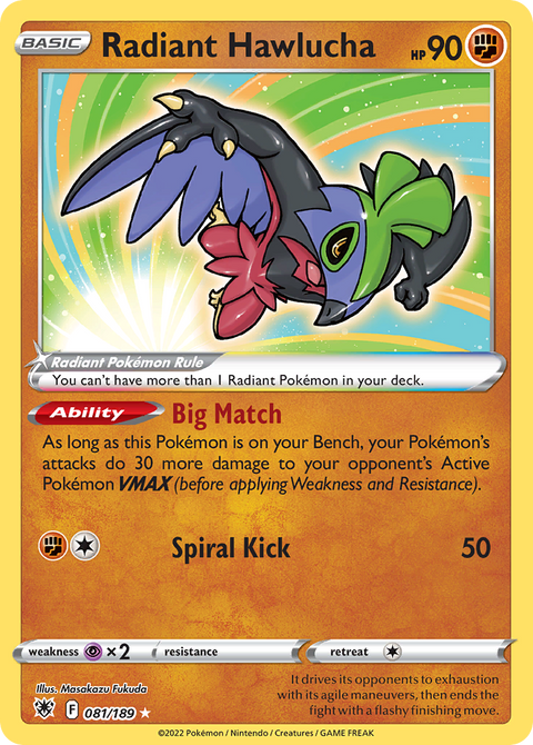 Radiant Hawlucha - 081/189