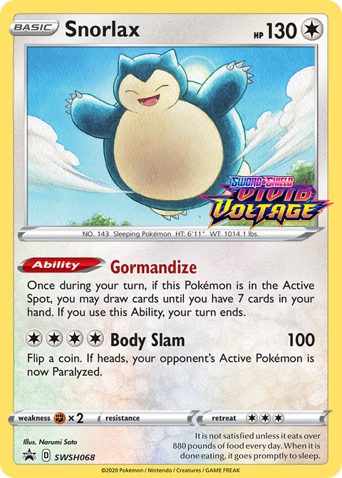 Snorlax - SWSH068