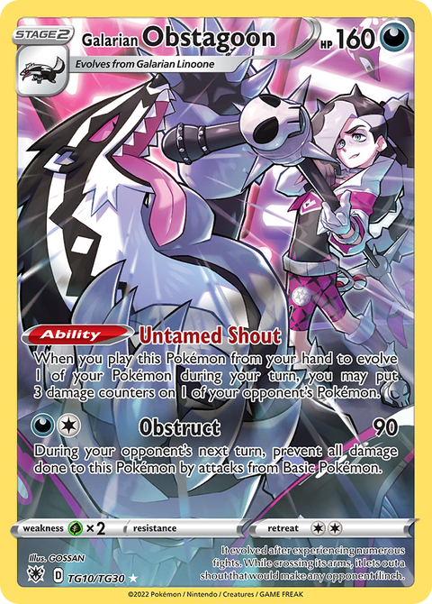Galarian Obstagoon - TG10/TG30